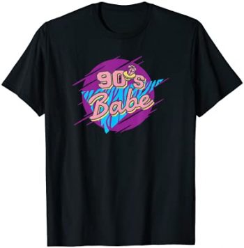 90's Babe Nineties Kid Born in 1990s Retro Vintage Vaporwave Camiseta
