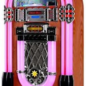 AUNA Graceland XXL Jukebox Vintage - Rockola Discos , MP3 , CD , AUX , Radio FM , Puerto USB , 100 W MAX