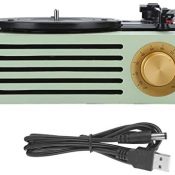 Cosiki Tocadiscos Vintage, Exclusivo, Reproductor de Discos de Vinilo, Plug and Play, Conveniente para Usar en la Oficina, para los Registros de películas de Restaurante en casa