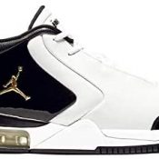 Jordan Air Big Fund Premium Blanco Metálico Oro Negro Hombres Zapatos De Baloncesto