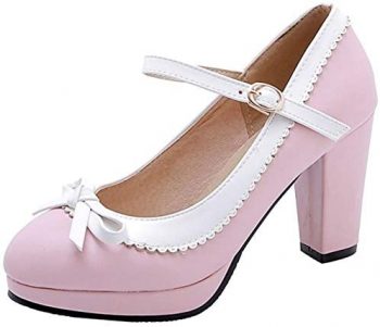 Lydee Mujer Zapatos Dulce Bow Pumps Correa