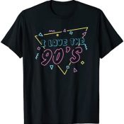 Retro 90s Años 90 Era Vintage Me Encantan Los Años 90 Camiseta