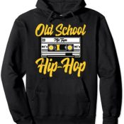Retro Old School Hip Hop 80s 90s Graffiti Cassette Regalo Sudadera con Capucha