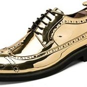 Zapatos Casuales Brogue Vintage para Hombre, Punta Puntiaguda británica, Mocasines Brillantes tallados, Fiesta Formal, Vestido de Negocios, Zapatos Oxfords 38-47eu