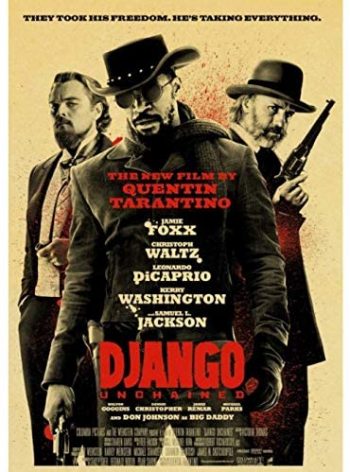 panggedeshoop Quentin Tarantino Movie Posters Django Unchained Retro Poster Print Wall Art Painting Vintage Poster Home Decor 40X50Cm (K: 0303)